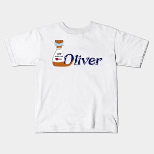 Oliver the Otter Wears a Mask Kids T-Shirt